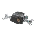 Receptacle, Twist Lock, L5-15R, Brown/Black