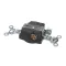 Receptacle, Twist Lock, L5-15R, Brown/Black