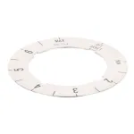 All Points 22-1402 Knob/Dial Insert; Off, Min, 2-6, Max