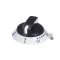 Adcraft GRID-19 Knob, Off-120-570, Black/Gray