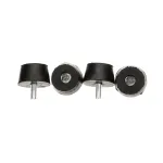 Adcraft GRID-2 Rubber Foot with Stud, Set of 4