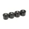 Lockwood H-FOOT Foot with Threaded Stud, Black Plastic, Pack of 4
