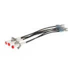 Lockwood H-IDL Indicator Light Set, Red, 125 Volt, Set of 3