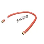 Dormont H75BIP2Q48 Steam Hose with 2-Way Quick Disconnect, 3/4" x 48", Red