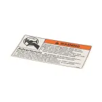 Electrofreeze HC165025 DECAL-BEATER WARNING