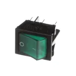 Adcraft HD-17 Power Switch, Mini-Rocker, Green Lighted