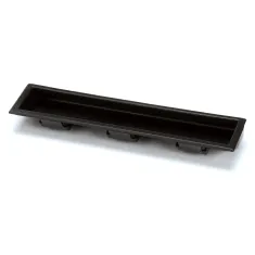 Randell HD HDL0103 Door Handle, Pull, Recessed, Plastic, Black