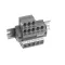 Terminal Block Assembly, DIN Rail, 3 Section 3 Pole &amp; 2 Section 2 Pole