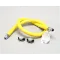 T&S Brass HG-2D-60 GAS HOSE, FREE SPIN FITTINGS, 3/4 NPT, 60 LONG