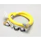 T&S Brass HG-4D-60S Gas Hose With Quick Disconnect, 3/4" X 60"