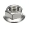 Biro HNF42S Hex Nut with Flange, 1/2-13, Stainless Steel