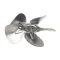 Fan, 5 Blade, 8&quot;, 1/4&quot; Bore, 32 Degree Pitch, CCW