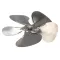 Fan Blade, 12&quot;, 19 Degree Pitch, 5/16&quot; Bore, 5 Blade, CW