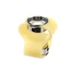 Carpigiani IC535000201 Coupling with Set Screws, Shaft Joint, Yellow