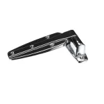 Door Hinge, 1-1/2&quot; Offset, Cam Rise, Chrome