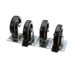 Anets K1100-00-C Caster Kit, Plate, 2 Rigid, 2 Swivel with Brake