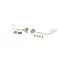 Misc Hardware K50-0001 WH, REPL KIT, BR, 5.5"L X 5.5"W X 1"H, 4.00"