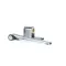 Door Hinge, Reversible, Cam Rise, 1 3/4&quot; Offset, Brushed Chrome, Walk-In