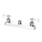 Royal Series Faucet Body, Deck Mount, 8&quot; Centers, Without Spout,