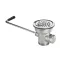 Twist Waste Valve With 1-1/4&quot; Overflow Outlet, 3&quot; Sink Opening, 2