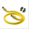 Stationary Gas Connector Kit with Gas Connectors & (2) 90 Degree Elbows, 3/4" x 48"