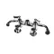 Dormont LFF-DST4-S10S-R DECK-MOUNT FAUCET, 4" ADJUSTABLE CENTER WITH 10" S