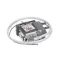 Thermostat, 125-250V, 50/60Hz, 125 Degrees C