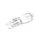 Adamatic MB857-94-008 Bulb, Halogen, 120V, 25W, T4, G9 Clear