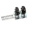 Caster, 4&quot;, Rigid no Brake, Set of 2