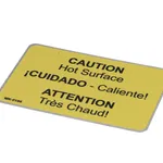 Belshaw MK-0186 CAUTION HOT SURFACE LABEL