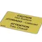 Belshaw MK-0186 CAUTION HOT SURFACE LABEL