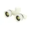 Henny Penny MM205306 Water Connector, Single Inlet, Dual Outlet