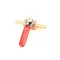 Lancer MTLB-4 Ball Valve, Brass, 1/4" Barb