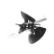 Fan Blade, 34 Degrees, Aluminum, 172mm