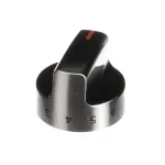 Knob, Surface Burner, Hi/2-6/Lo, Stainless