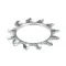 Grindmaster Cecilware P366A Lock Washer, External Tooth, Star, Zinc Coated Steel