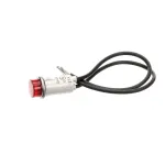 Stero Dishwasher P49-5788 Indicator Light with Leads, Red, 125V, 1/2" OD