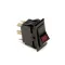 Pitco P5047117 SWITCH,ROCKER DPST ((1)-0) 28V RED LT