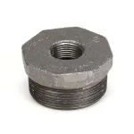 Stero Dishwasher P68-1608 Bushing, 2" Male x 3/4" Female, Black Iron
