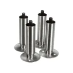 Follett PB501300 Legs, 6' (153MM), Stainless Steel Flanged Feet, Set of 4
