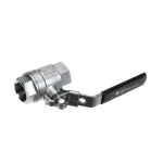 Ball Valve with Handle, Oil, Manual, Stainless Steel