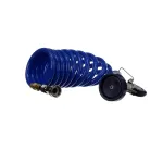 T&S PG-35AV-CH01 Pet Grooming 5.05 GPM Aluminum Angled Spray Valve with 9' Coiled Hose and Garden Hose Adapter