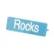 Carlisle PLQ30514 PLAQUE GLASS ROCKS CARL BLUE