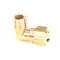 Pitco PP11134 Compression Fitting, 90 Degree Elbow, 1/4" NPT Outside Thread x 3/8" Tube, Brass