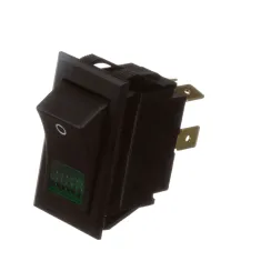 Hatco R02.19.215.00 Switch, Rocker, DPST, 125V, 15A, Green Light