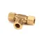 Blodgett R8985 Compression Fitting, 3-Way Tee, 3/8" Tube, Brass