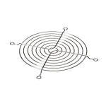 Randell RF FAN0703 Fan Guard, Wire, 116MM Round, Nickel Chrome