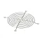Randell RF FAN0703 Fan Guard, Wire, 116MM Round, Nickel Chrome