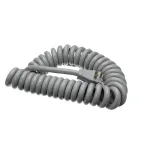 Intermetro RPC13-440 Power Cord, Coil, 125V, 15 Amp, Right Angle Plug