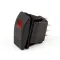 Cleveland SK2474102 Rocker Switch, On/Off/On, 10A, Lighted Red